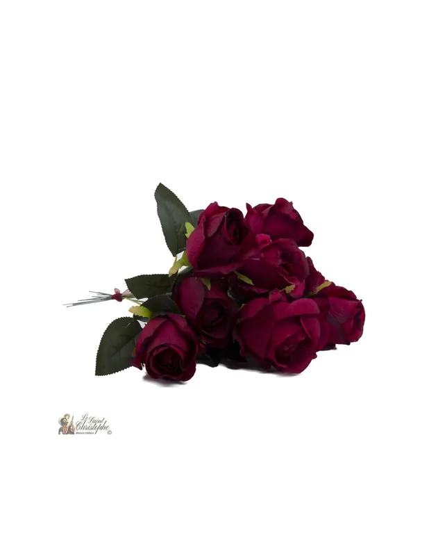 Bouquet fleurs - 10 Roses rouges