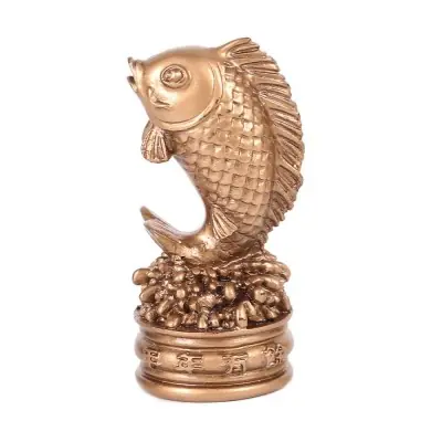Statue Poisson Carpe Koi bronze