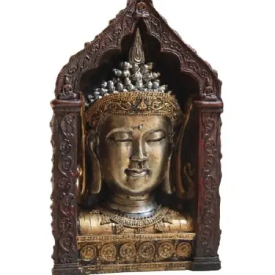 Bouddha de la Méditation Argenté