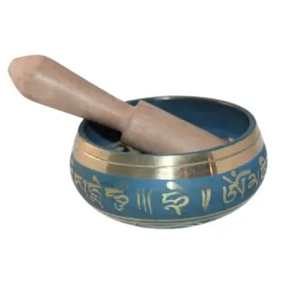 Bol chantant Tibétain bleu
