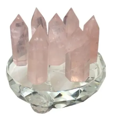 Etoile Sacrée Pointes Quartz rose