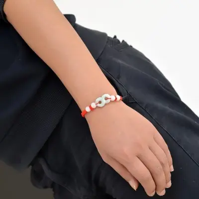 Bracelet 8 de l’Infini en Jade vert