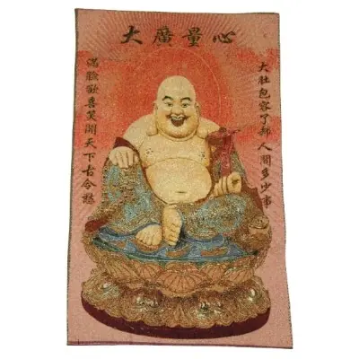 Tangka Tapisserie Bouddha Riant