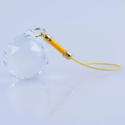 Suspension Cristal à Facettes blanc 30mm
