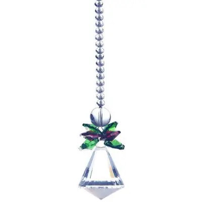Suspension Cristal Solaire Pendule vert