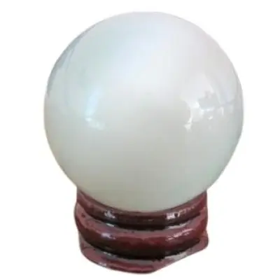 Boule d’Oeil de Chat blanc 40mm