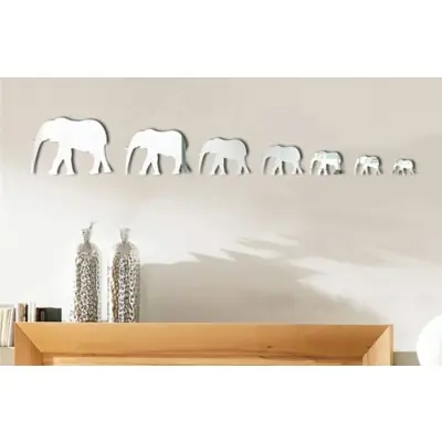 Sticker Miroirs 7 Eléphants Protecteurs