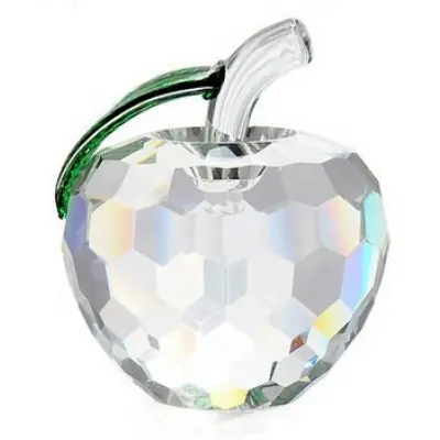 Cristal à Facettes Pomme blanc