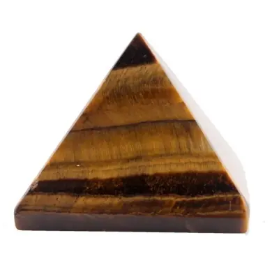Pyramide d’Oeil de Tigre marron 40mm