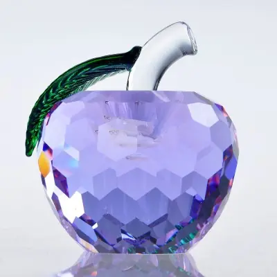 Cristal à Facettes Pomme violet