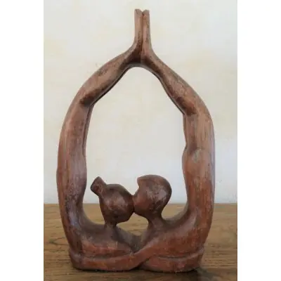 Statue Couple Yoga 20cm