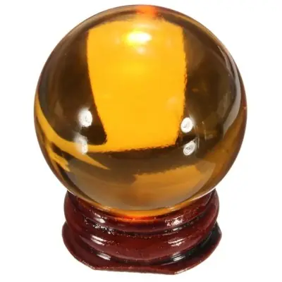 Boule de Cristal orange 40mm
