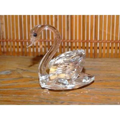 Le Cristal à Facettes Cygne blanc