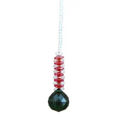 Suspension Cristal Solaire 30mm vert