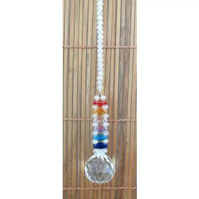 Suspension Cristal Solaire 30mm blanc