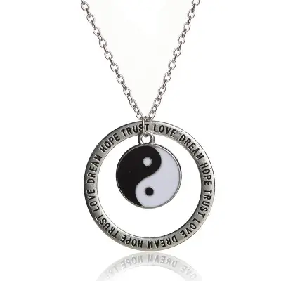 Collier Pendentif Bon Augure Yin Yang