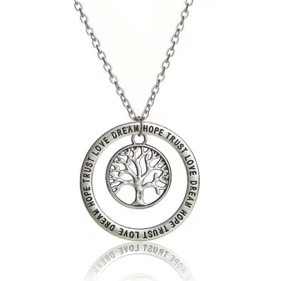 Collier Pendentif Bon Augure Arbre de Vie