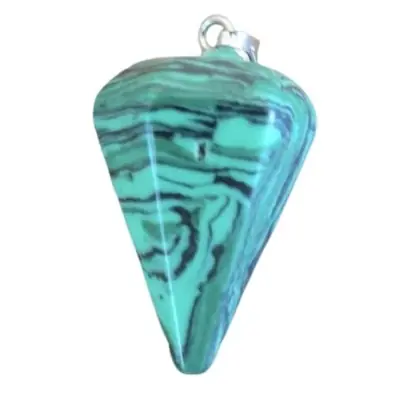 Pendentif Pendule en Malachite