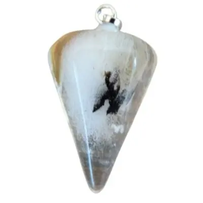 Pendentif Pendule en Quartz cerise