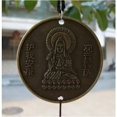 Carillon Médaillon Guan Yin 3 Clochettes