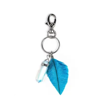 Porte Clés Prisme Chakra en Opaline
