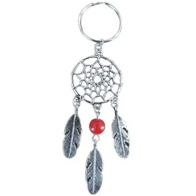 Porte Clés Attrape Rêves Perle rouge