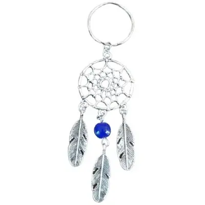 Porte Clés Attrape Rêves Perle bleue