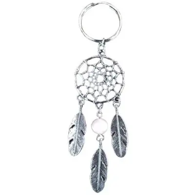 Porte Clés Attrape Rêves Perle rose