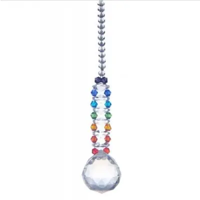 Suspension Cristal Solaire 30mm multicolore