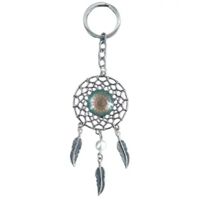 Porte Clés Attrape Rêves Sun Yantra Mandala rose
