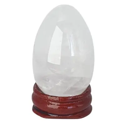 Oeuf en Cristal de Roche 45mm
