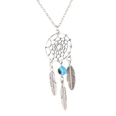 Collier Attrape Rêves Perle Anti Mauvais Oeil turquoise