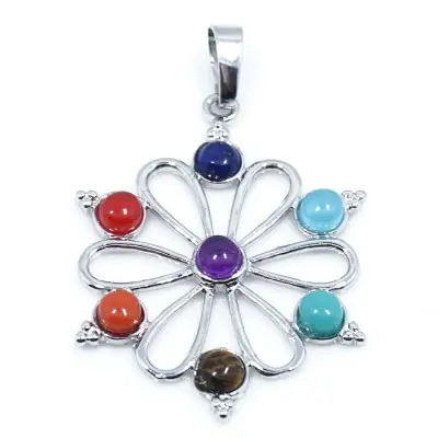 Pendentif Marguerite des 7 Chakras