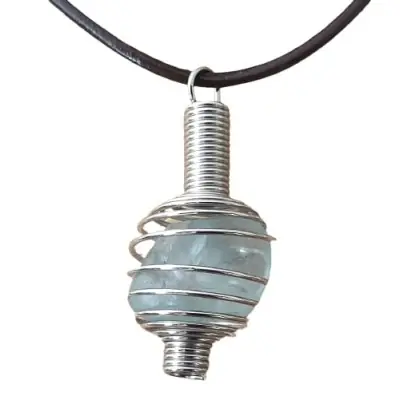 Pendentif Spirale en Fluorite