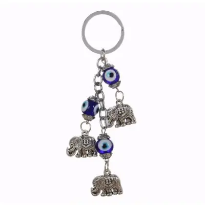 Porte Clés Talisman Eléphants Royaux