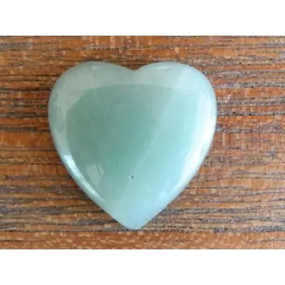 Coeur Cabochon en Jade vert