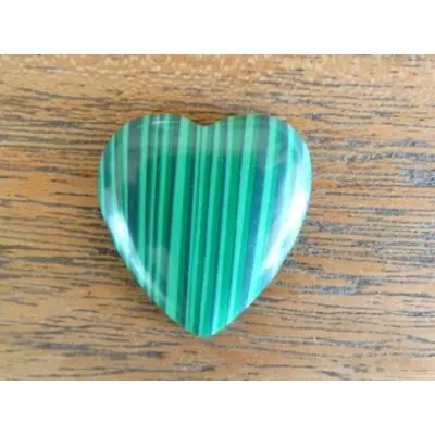 Coeur Cabochon en Malachite
