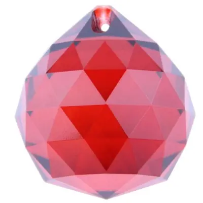 Cristal à Facettes rouge 20mm