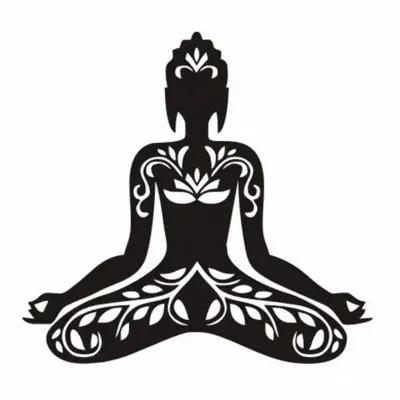 Sticker Bouddha Lotus Namaste