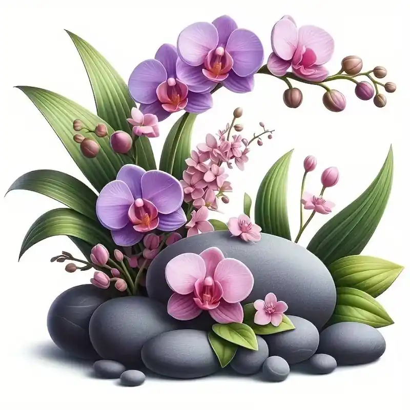 Sticker Orchidée Zen