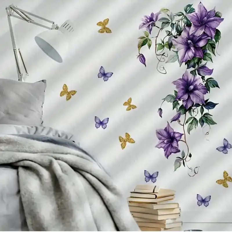 Sticker Douceur des Fleurs Violettes