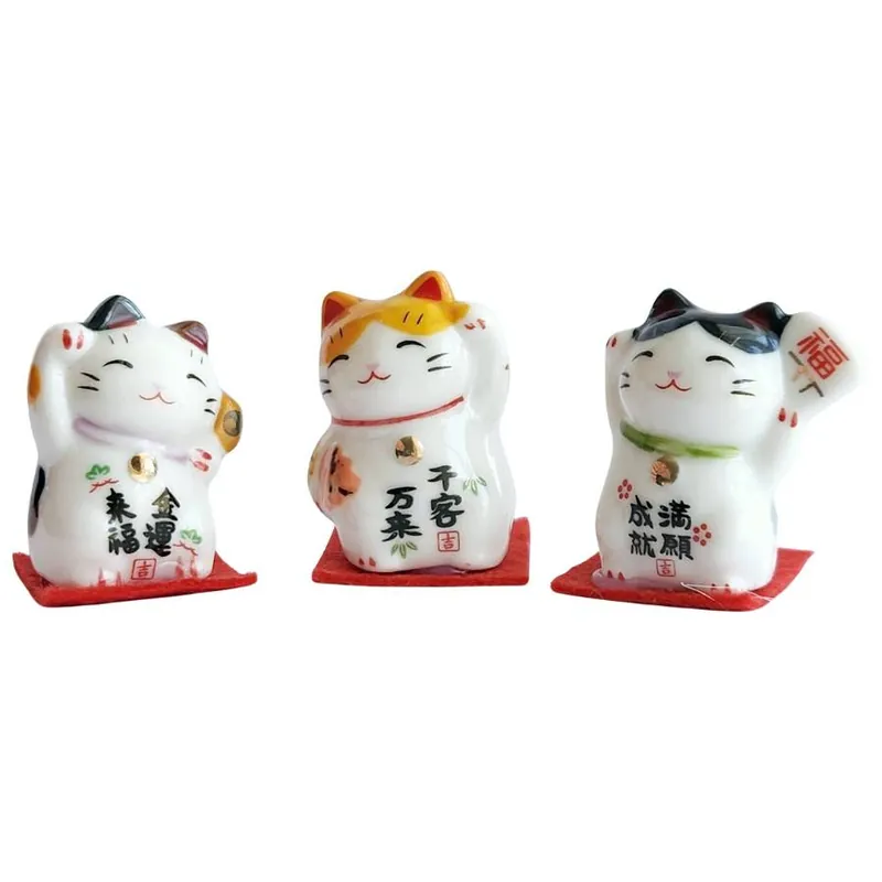 Trio Maneki Neko Chance et Prospérité