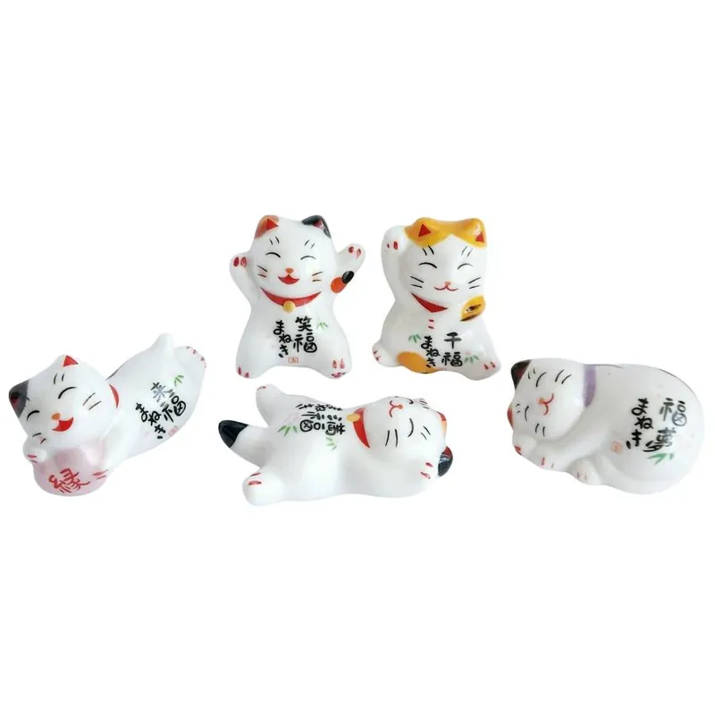 Ensemble 5 Maneki Neko Chance et Joie