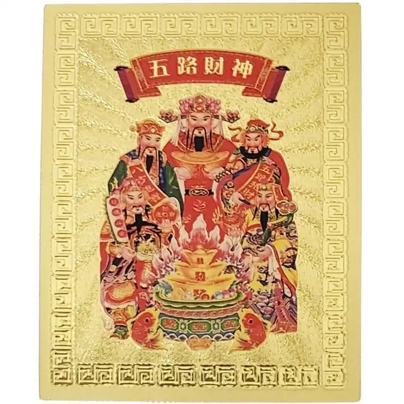 Amulette Cinq Dieux de la Richesse