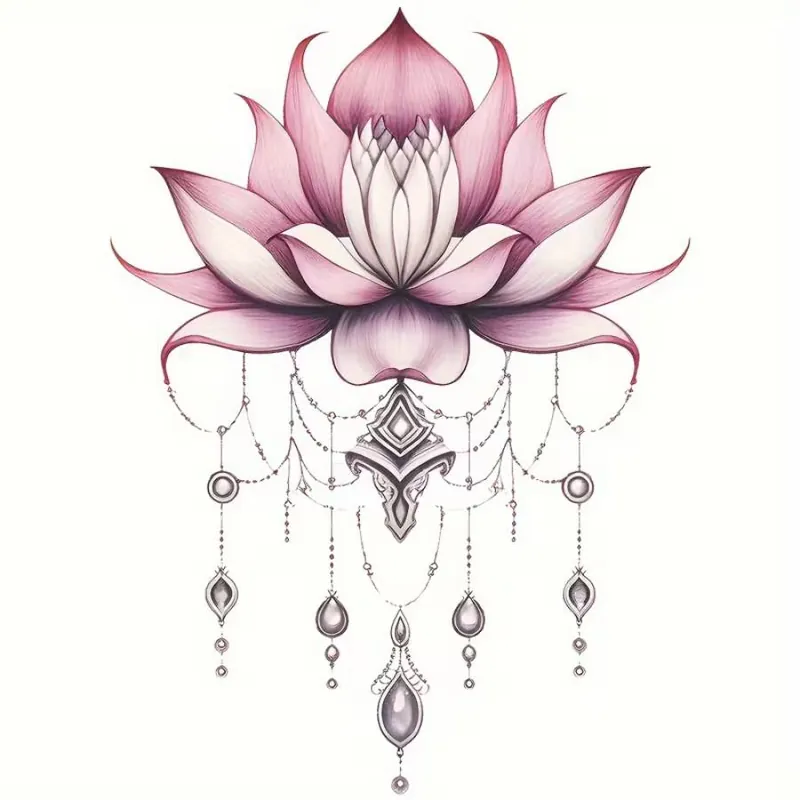 Sticker Lotus Élégance et Sérénité