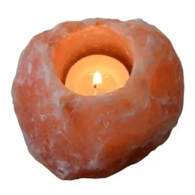 Bougeoir Cristal de Sel de l’Himalaya 500g