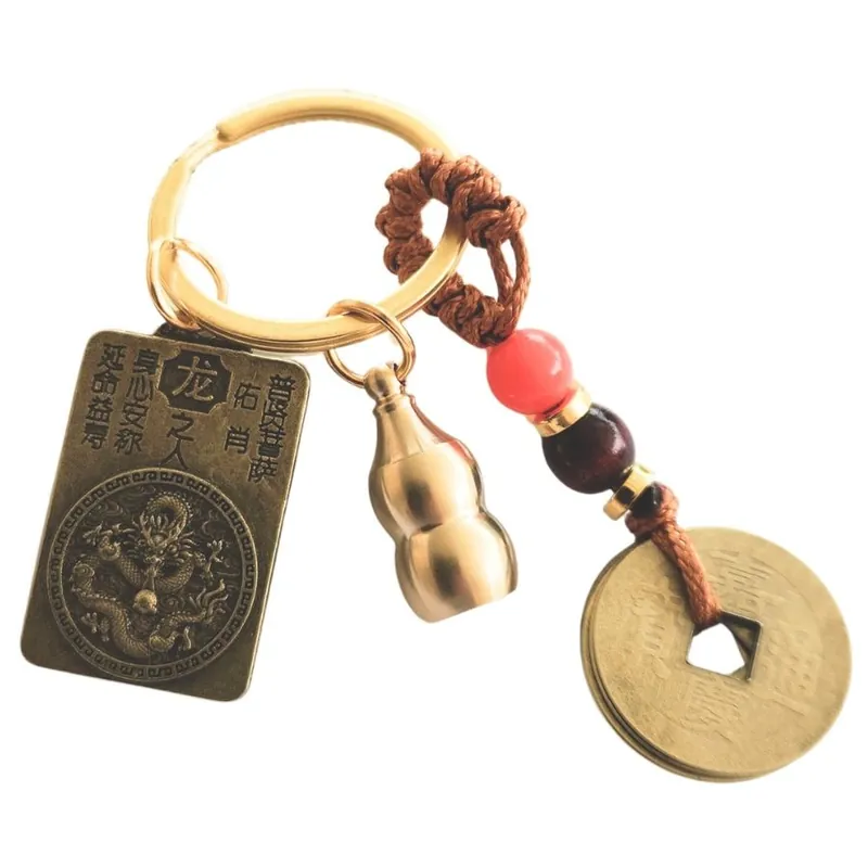Porte-clés Amulette Zodiaque Chinois Dragon