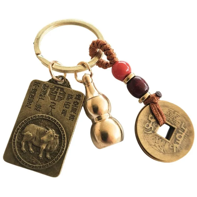 Porte-clés Amulette Zodiaque Chinois Boeuf