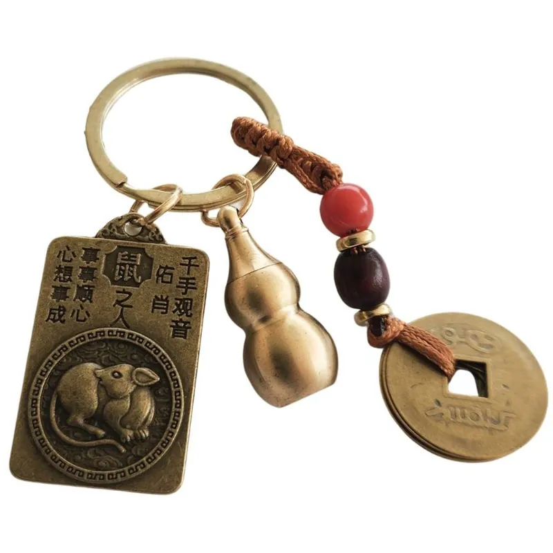Porte-clés Amulette Zodiaque Chinois Rat