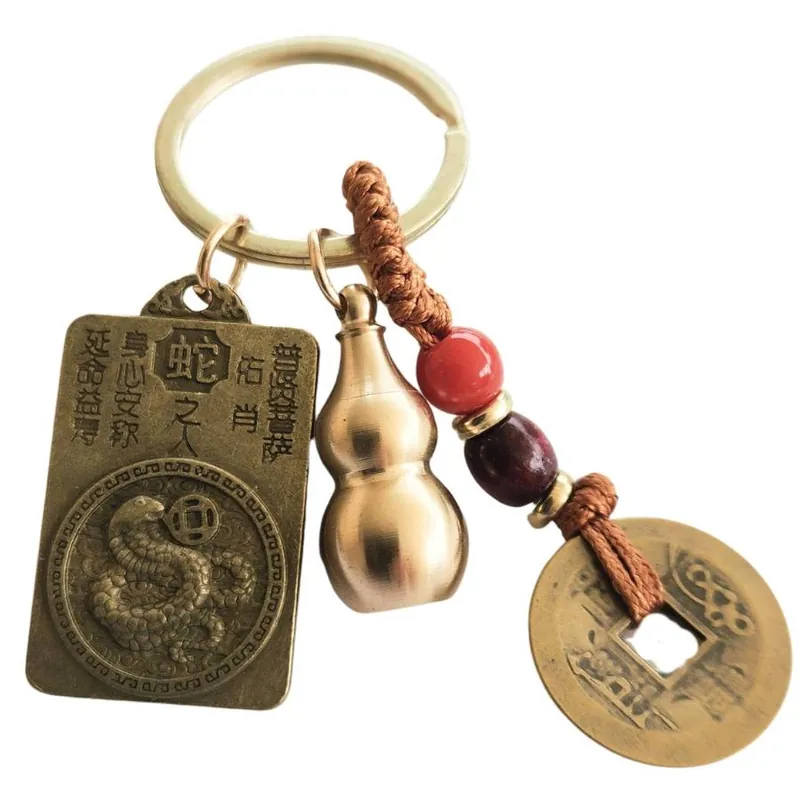 Porte-clés Amulette Zodiaque Chinois Serpent